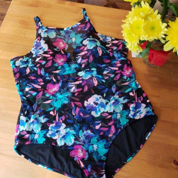 time and tru plus size bathing suits